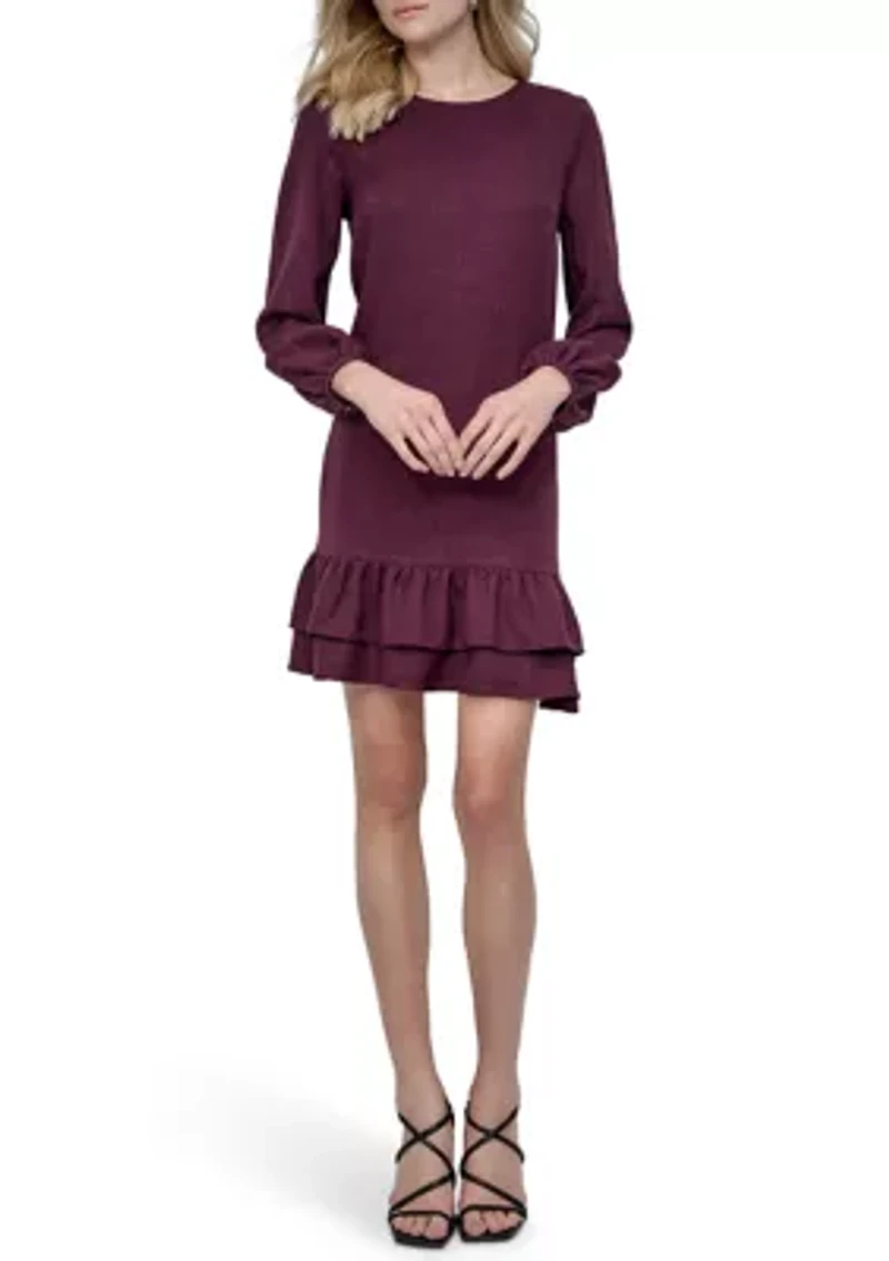 Women's Solid Washer A-Line Dress