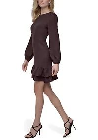 Women's Solid Washer A-Line Dress