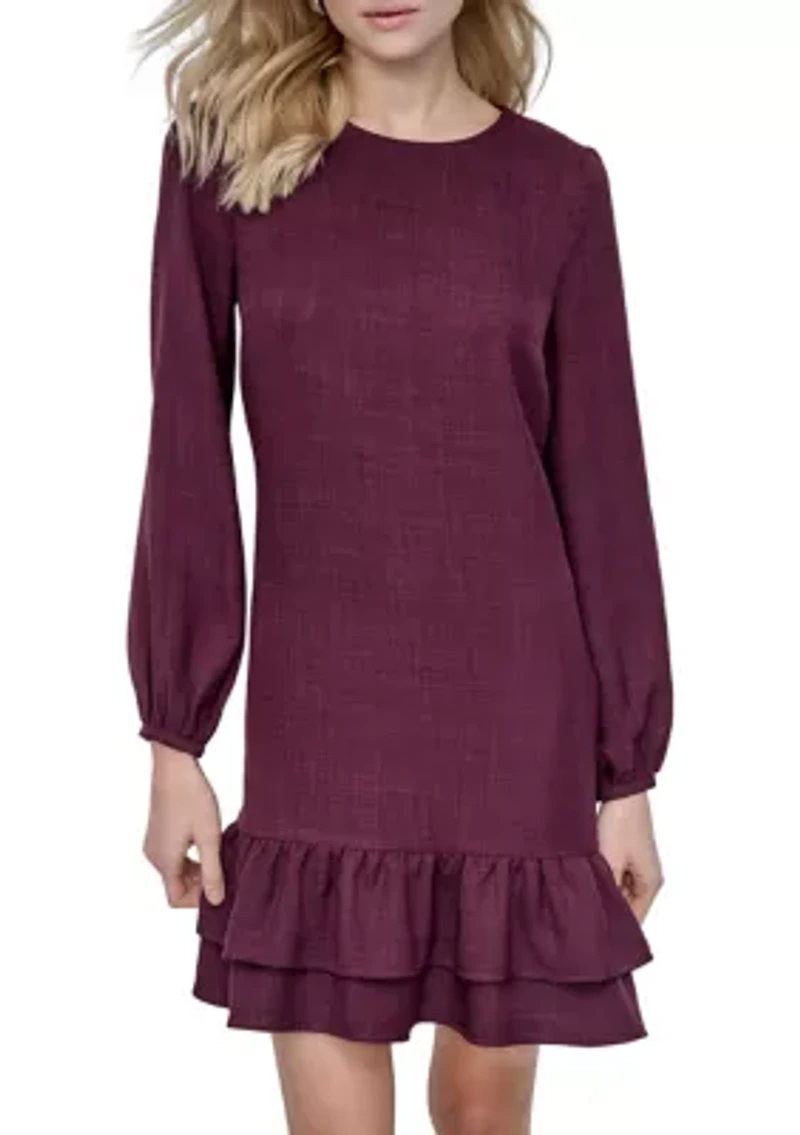 Women's Solid Washer A-Line Dress