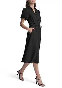 Women's Short Sleeve Shirtdress