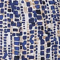 Women's Long Sleeve Collar Neck Print A-Line Shirtdress