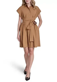 Women's Short Sleeve Shirtdress