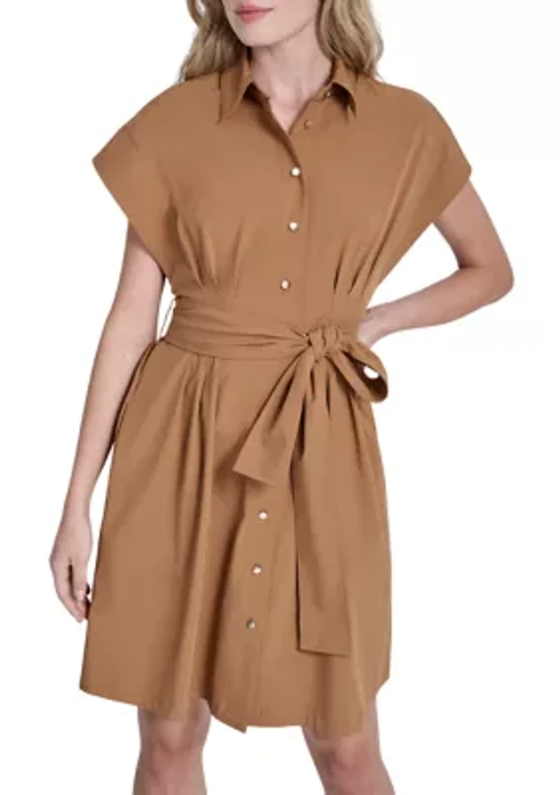 Women's Short Sleeve Shirtdress