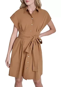 Women's Short Sleeve Shirtdress