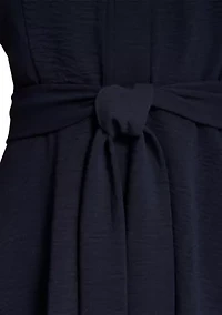 Women's Sleeveless Tie Waist Mini Dress