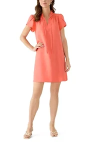 Women's Flutter Sleeve Mini Dress