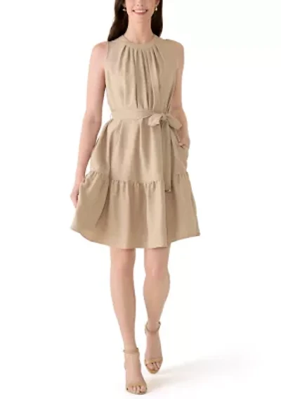 Women's Sleeveless Tiered Mini Dress