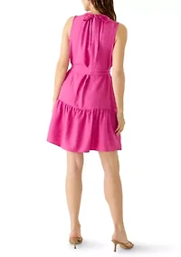 Women's Sleeveless Tiered Mini Dress