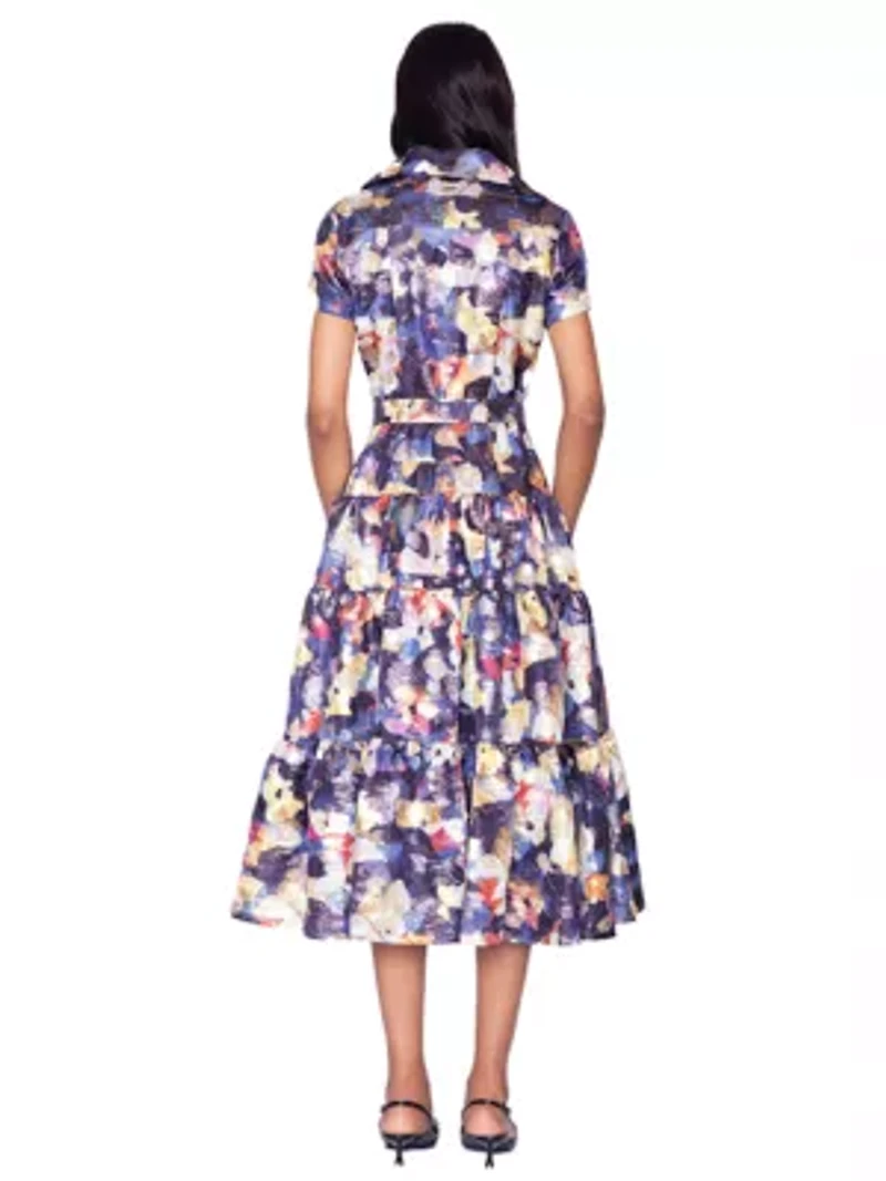 Midi Shirt Dress with Removable Sash