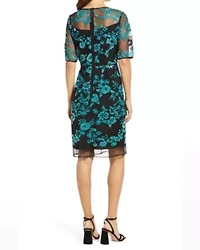 Novelty Emb Sheath Dress