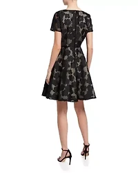 Novelty Woven Fit and Flare Dress