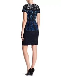 Omber Laser Cut Dress