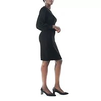 Pleat Bubble Sweater Dress