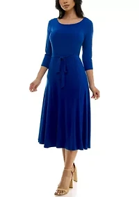 Midi Sylvia Dress With Belt