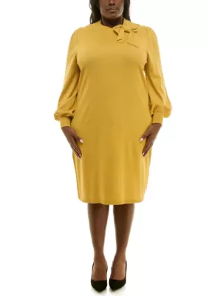 Rib Knit Column Dress