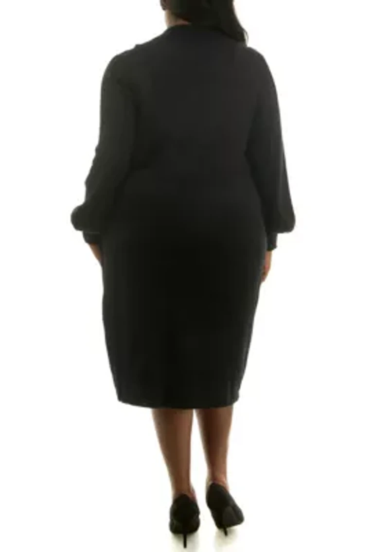 Rib Knit Column Dress