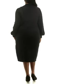 Rib Knit Column Dress