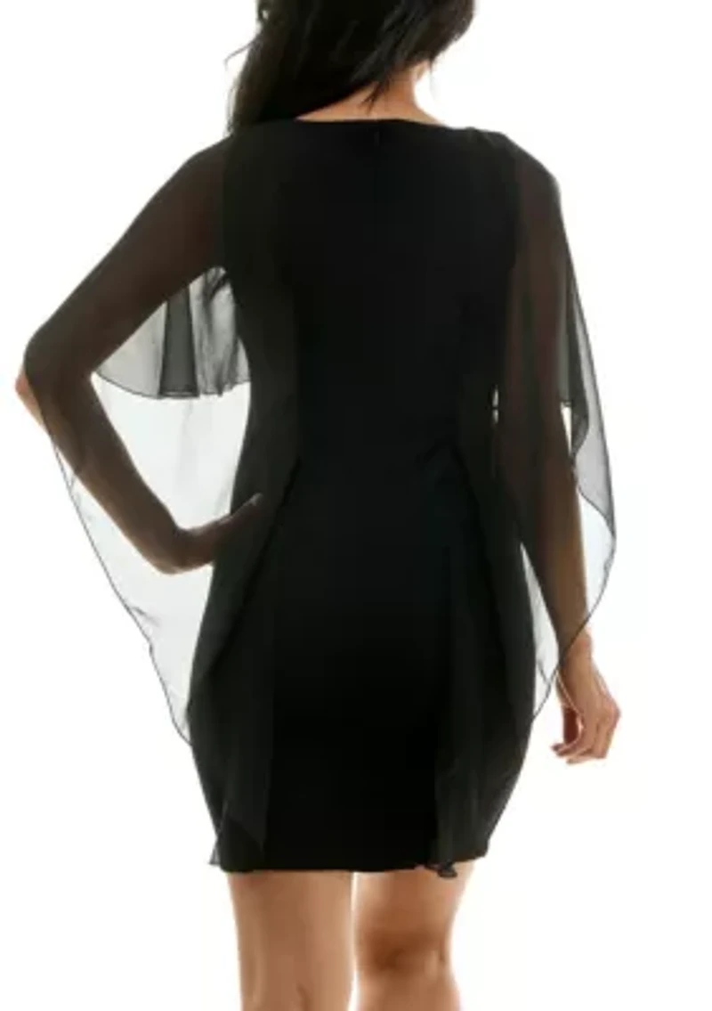 Popover Chiffon Dress