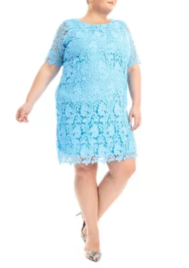 Floral Lace Cocktail Dress