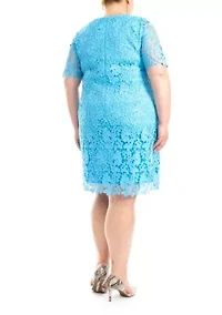 Floral Lace Cocktail Dress