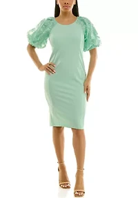 Floral Lace Sheath Dress