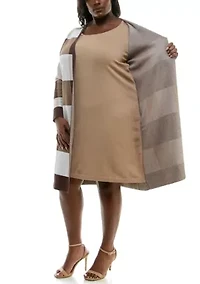 Twofer Animal Print Dress