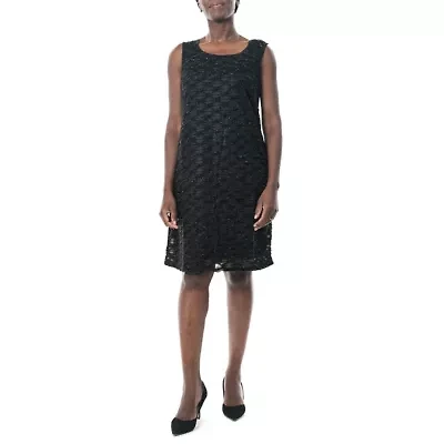 Jewel Neck Sleeveless Sheath Dress