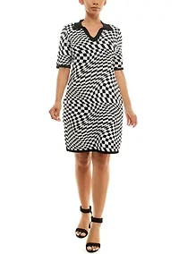 Johnny Collar Knit Dress