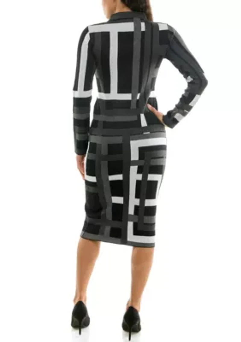 Mock neck Sweater Dress