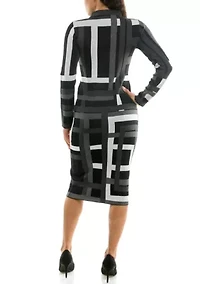 Mock neck Sweater Dress