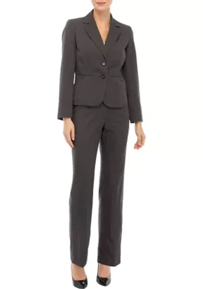 TONAL PINSTRIPE TWO BUTTON JACKET AND KATE PANT