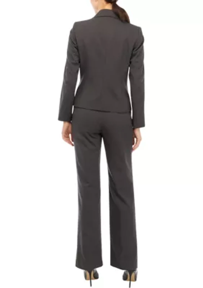 TONAL PINSTRIPE TWO BUTTON JACKET AND KATE PANT