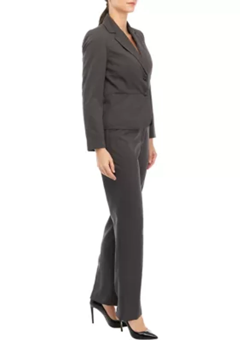 TONAL PINSTRIPE TWO BUTTON JACKET AND KATE PANT