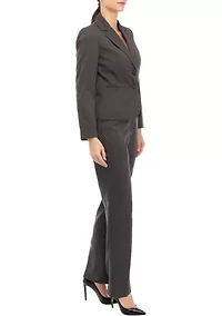 TONAL PINSTRIPE TWO BUTTON JACKET AND KATE PANT