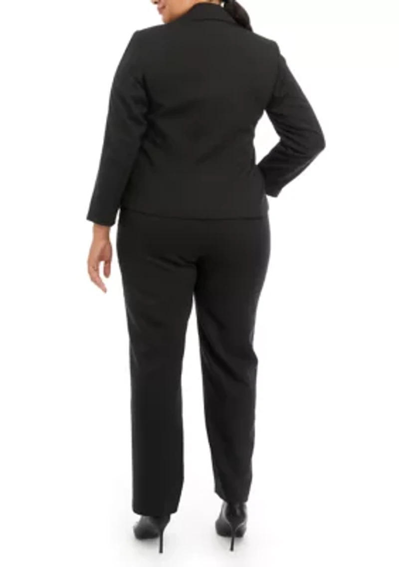 TONAL PINSTRIPE TWO BUTTON JACKET AND KATE PANT