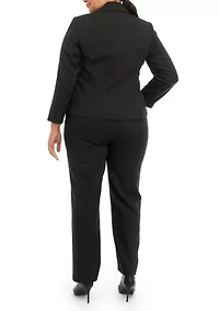 TONAL PINSTRIPE TWO BUTTON JACKET AND KATE PANT