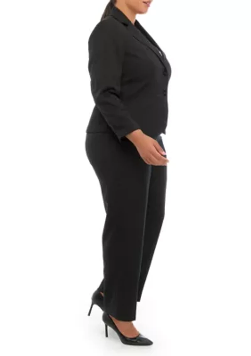 TONAL PINSTRIPE TWO BUTTON JACKET AND KATE PANT