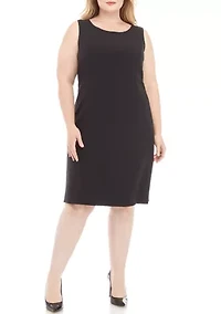 CREPE LONG COAT & SHEATH DRESS