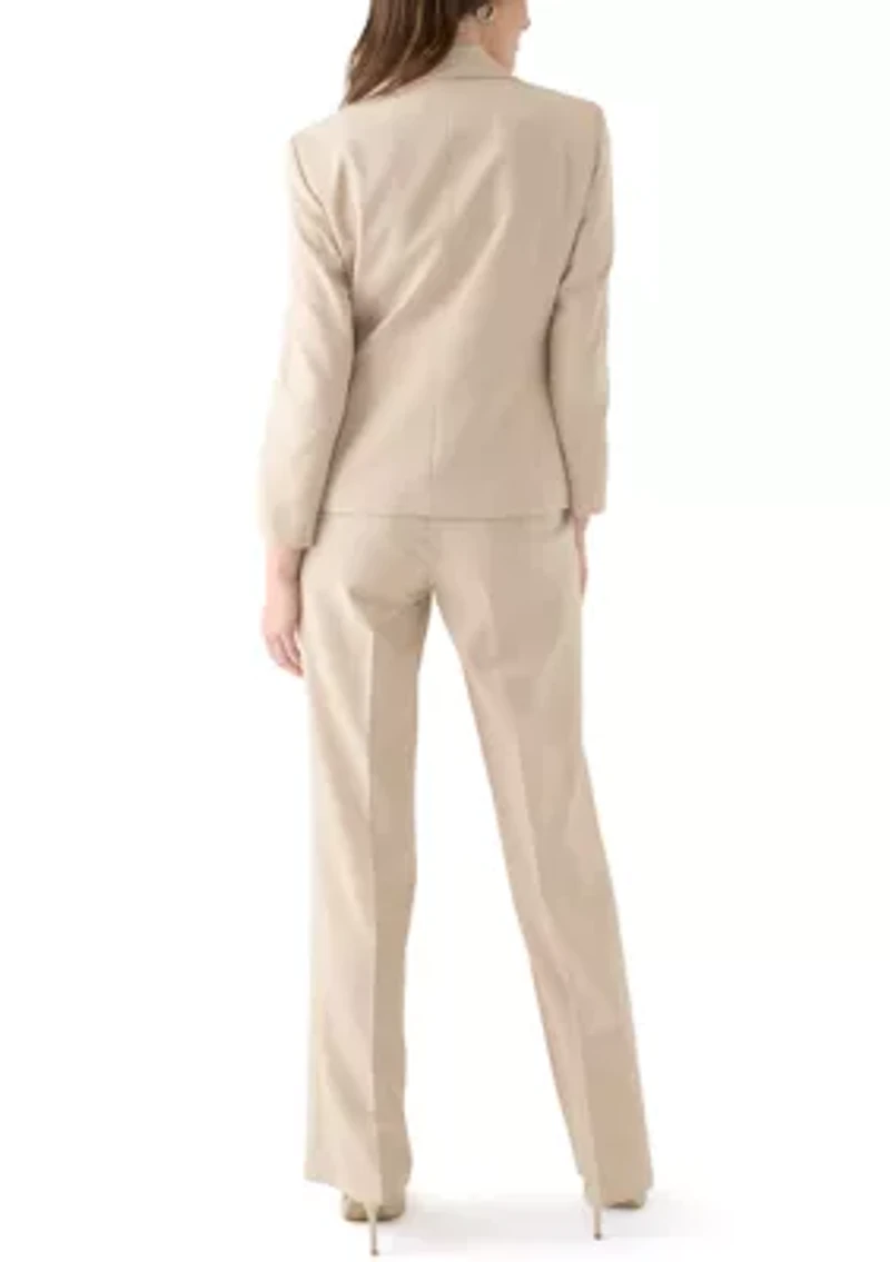 Two-Button Jacket & Extended Tab Waist Pant Suit