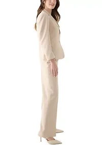 Two-Button Jacket & Extended Tab Waist Pant Suit