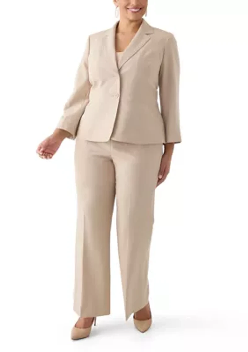Two-Button Jacket & Extended Tab Waist Pant Suit