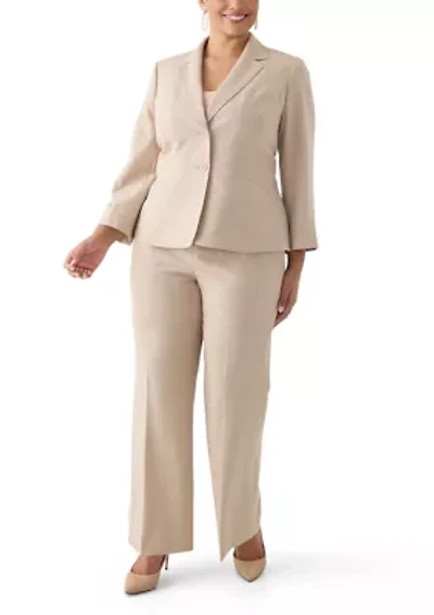 Two-Button Jacket & Extended Tab Waist Pant Suit