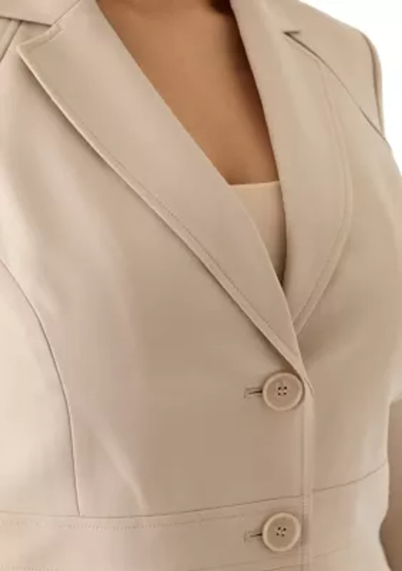 Two-Button Jacket & Extended Tab Waist Pant Suit