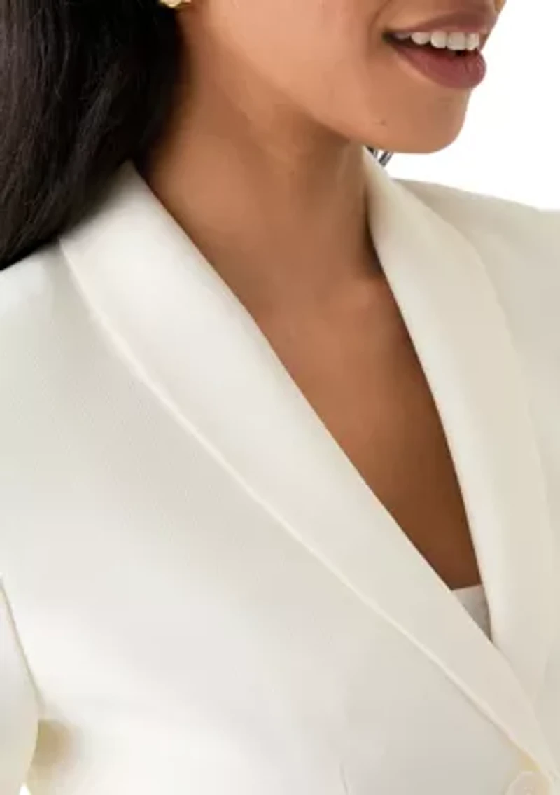 Two-Button Shawl Collar Jacket Pant Suit