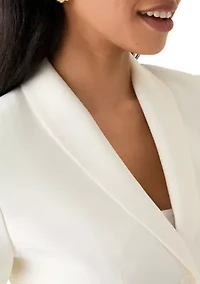 Two-Button Shawl Collar Jacket Pant Suit