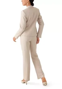 Two-Button Shawl Collar Jacket Pant Suit