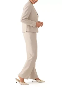 Two-Button Shawl Collar Jacket Pant Suit