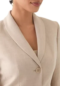 Two-Button Shawl Collar Jacket Pant Suit