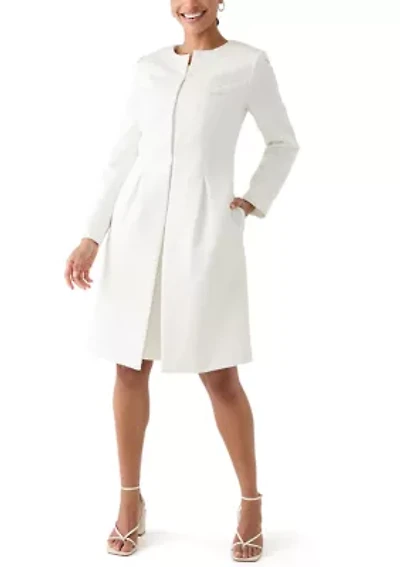 Collarless Topper & Empire Seam Dress