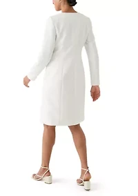 Collarless Topper & Empire Seam Dress